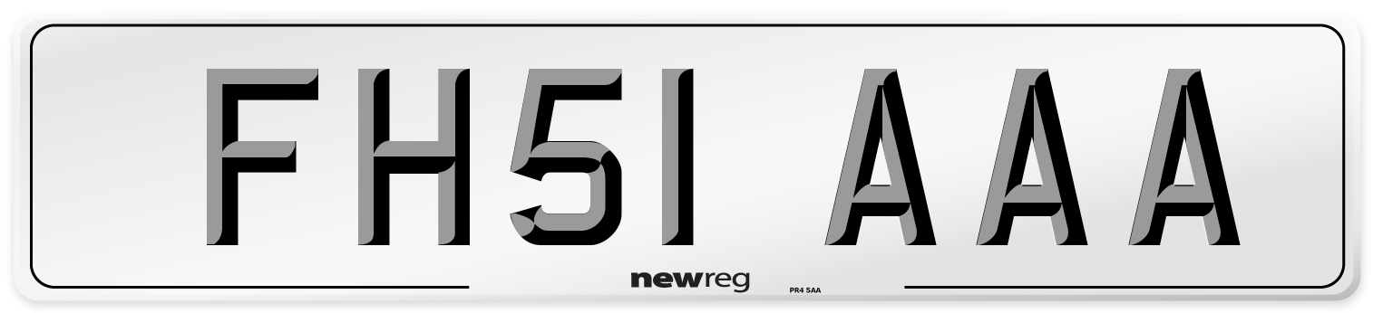 FH51 AAA Number Plate from New Reg